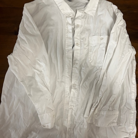 *TWO* Divided by H&M oversized cotton poplin button down - Picture 2 of 2